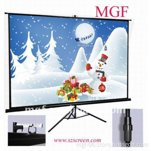 strong Tripod standing projector Screen with flat surface